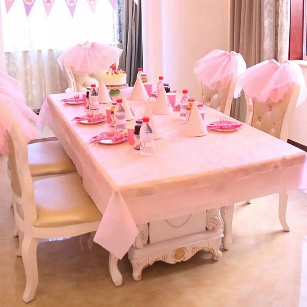 Plastic Disposable Table Cover, Birthday Tablecloth, Waterproof Table Sheets Plastic Disposable Table Cover, Birthday Tablecloth, Waterproof Table Sheets